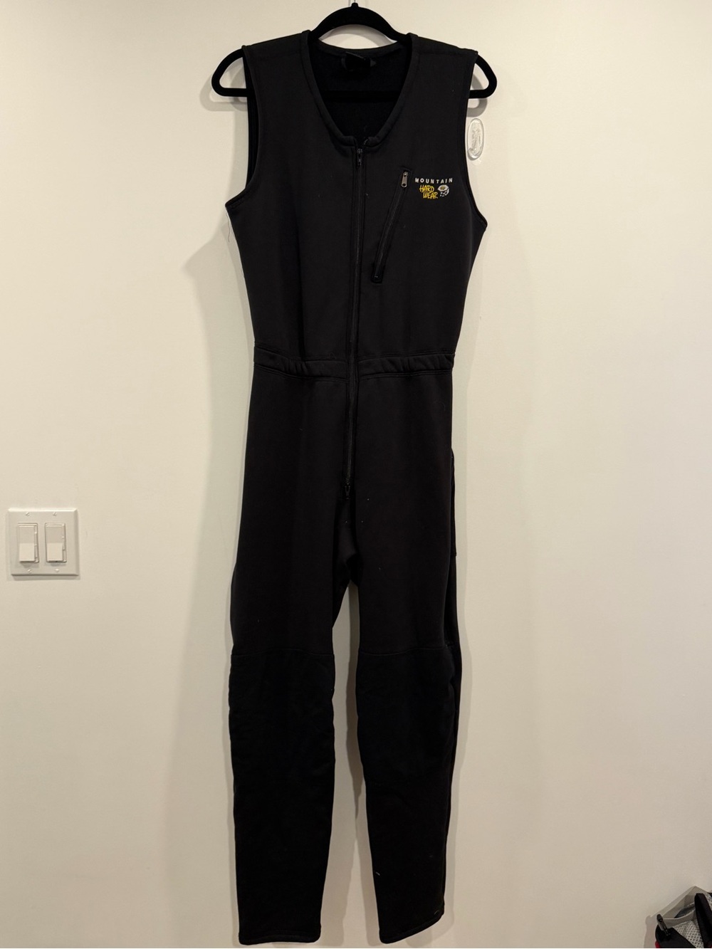 Mountain Hardware Black Sleeveless One-Piece fleece suit